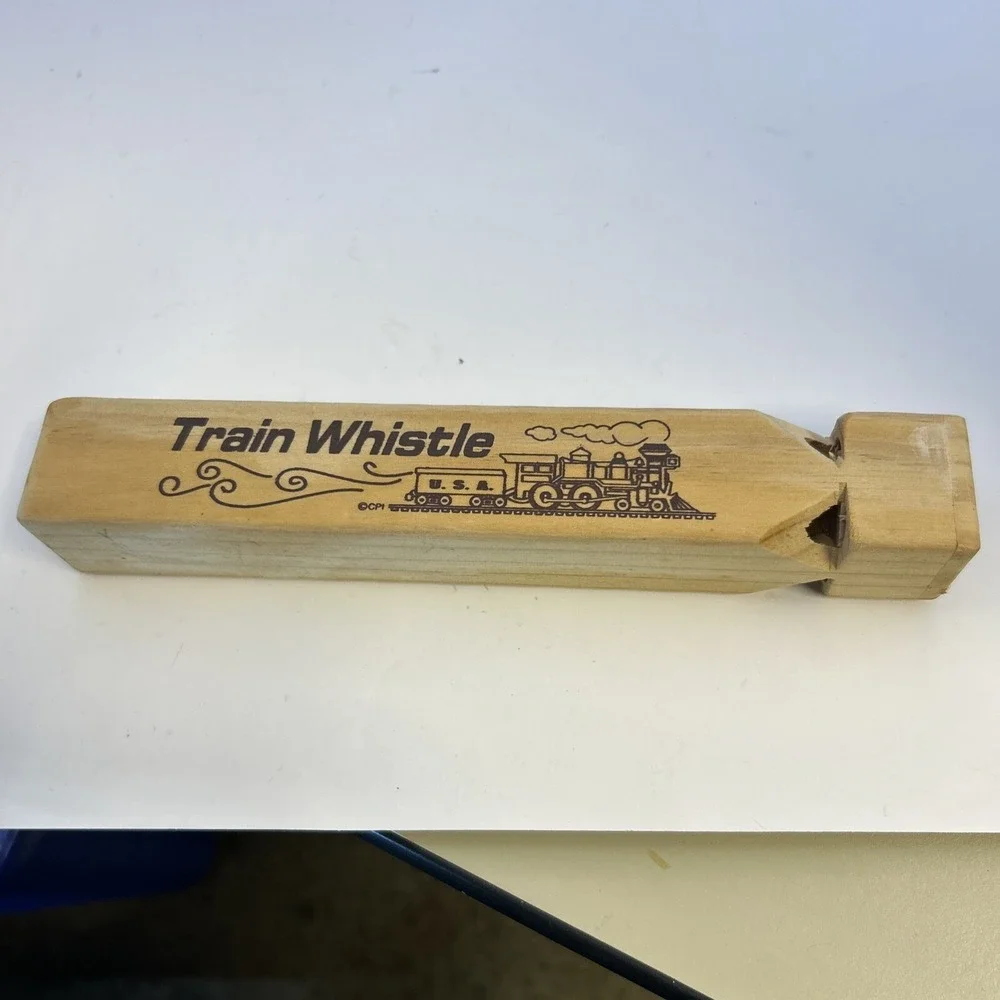 Wooden Train Whistles Toy Wood Whistles Train Whistle Party Favors USA